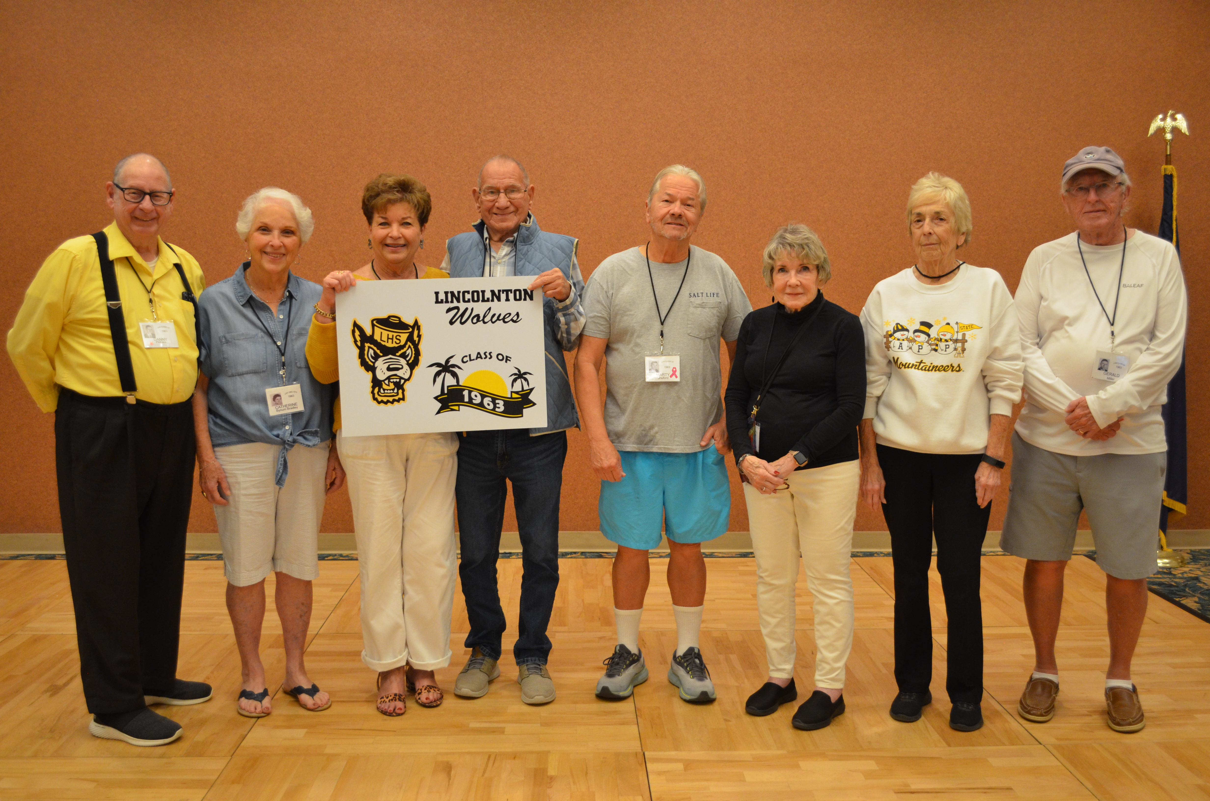 Danny Pickens, Cathy Bynum Bradley, Barbara Buchanan Rankin, Kermit Caldwell, Marty Shuford, Phyllis Hammonds Carpenter, Nancy Lynch Huffman, Gerald Miller