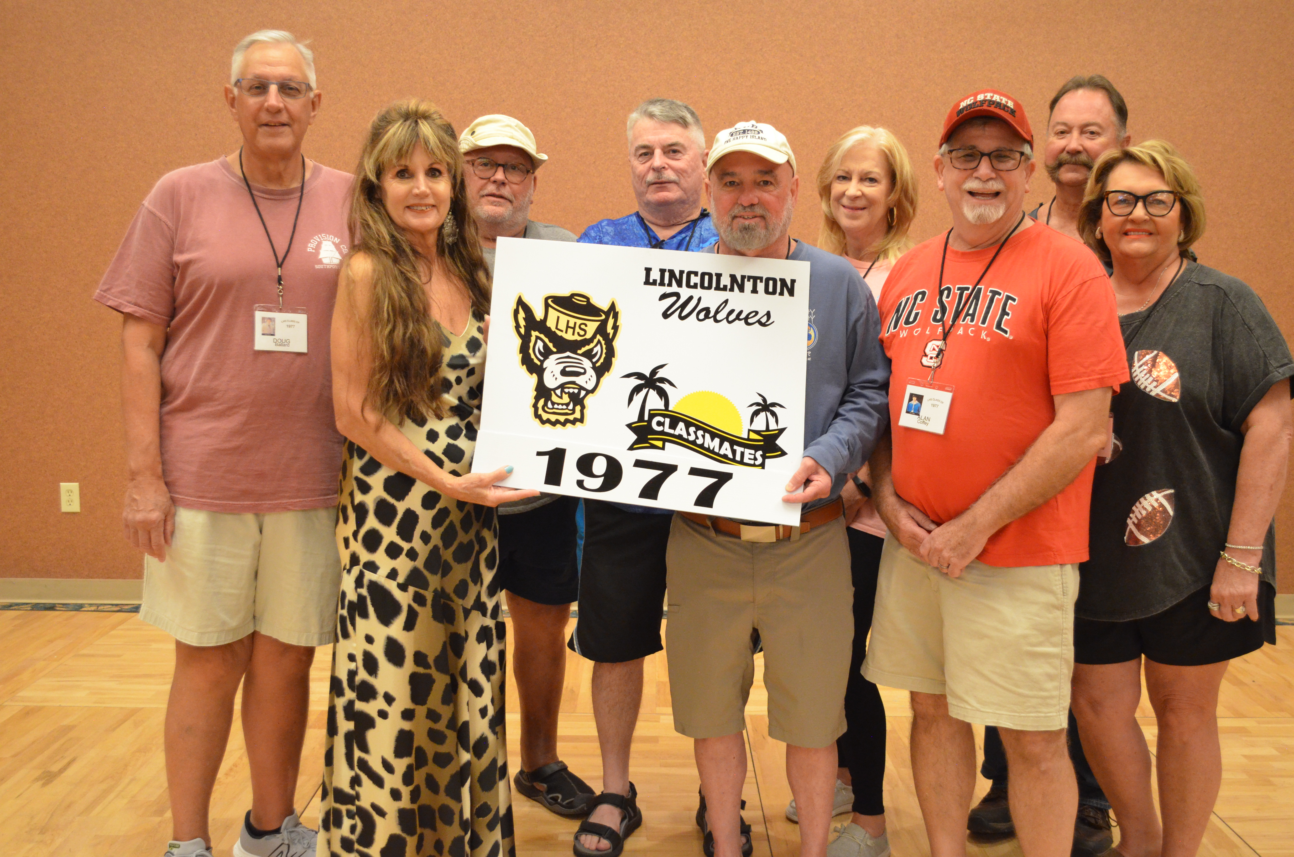 Liz Miller Ostrow, Chris Story, Alan Coffey, 2nd Row: Doug Ballard, Silas Buck Ross, Kenneth Shrum, Nancy Heavner Price, Jeno Price, Tammy Williams Heavner.